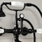 Kingston Brass AE555T0 7-Inch Wall Mount Tub Faucet with Hand Shower, Matte Black AE555T0 - alternate 4
